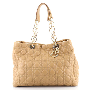 Christian Dior Soft Chain Tote Cannage Quilt Lambskin Large