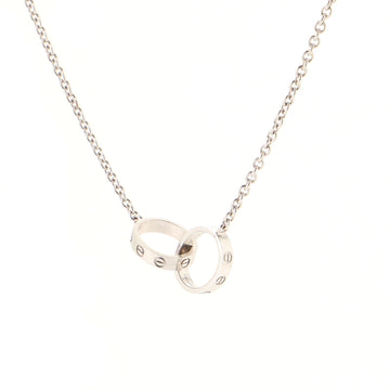 Cartier Love Interlocking Necklace 18K White Gold