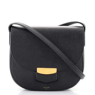 Celine Trotteur Crossbody Bag Grainy Leather Small