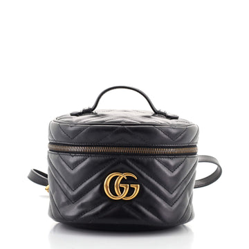 Gucci GG Marmont Vanity Backpack Matelasse Leather Mini