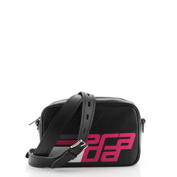 Prada Logo Camera Bag City Calf Medium
