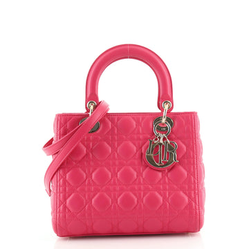Christian Dior Lady Dior Bag Cannage Quilt Lambskin Medium