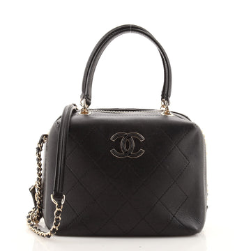 Chanel CC Vanity Case Quilted Calfskin Small