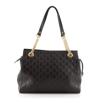 Gucci Soft Signature Shoulder Bag Guccissima Leather Medium