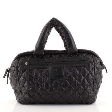Chanel Coco Cocoon Bowling Bag Quilted Nylon Medium