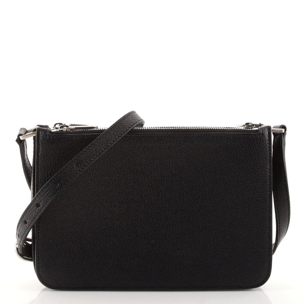 Burberry Penhurst Triple Zip Crossbody Leather Small Black 9674679