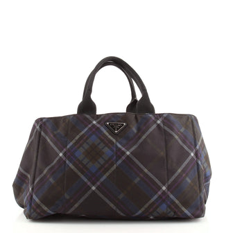 Prada Canapa Tote Printed Tessuto Medium