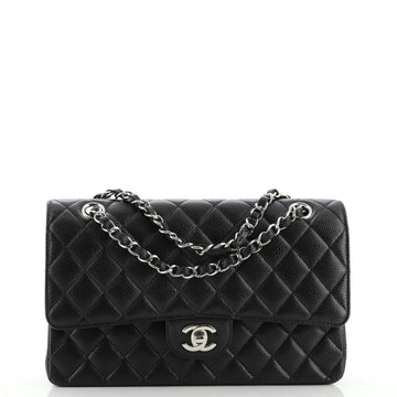 Chanel Classic Double Flap Bag Quilted Caviar Medium