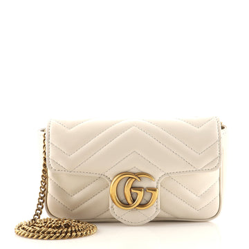 Gucci GG Marmont Flap Bag Matelasse Leather Super Mini