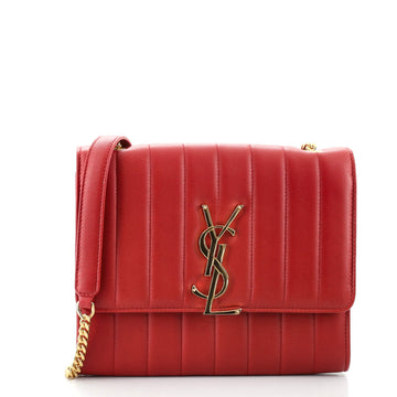 Saint Laurent Vicky Wallet on Chain Vertical Quilted Leather
