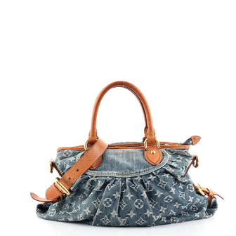 Louis Vuitton Neo Cabby Handbag Denim MM