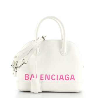 Balenciaga Logo Ville Bag Leather Small