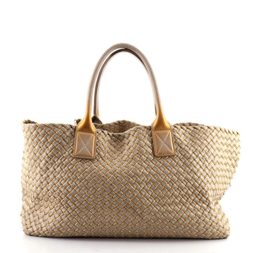 Bottega Veneta Cabat Tote Intrecciato Metallic Nappa Medium