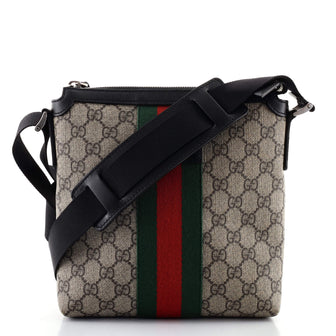 Gucci Web Messenger Bag GG Coated Canvas Small