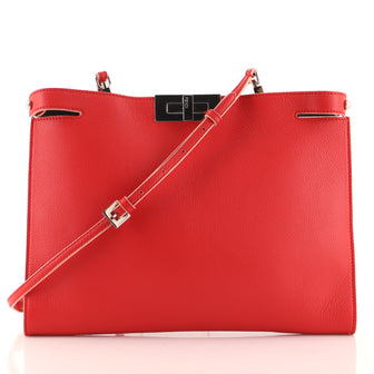 Fendi Peekaboo Clutch Leather