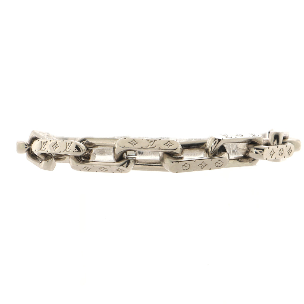 Louis Vuitton LV Chain Links Bracelet, Silver, L