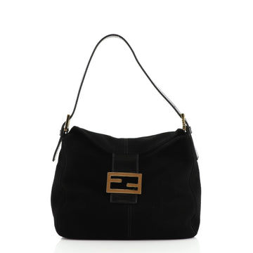 Fendi Double Flap Bag Suede Medium