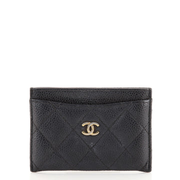 Chanel Classic Card Holder Quilted Caviar