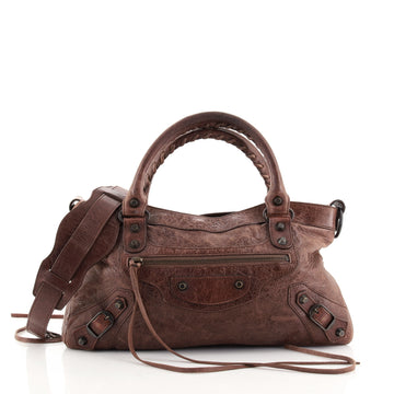 Balenciaga First Classic Studs Bag Leather