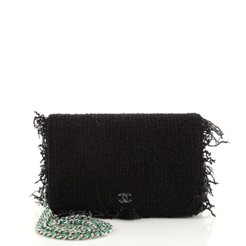 Chanel Wallet on Chain Fringe Tweed