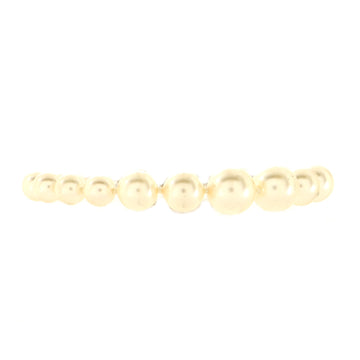 Chanel CC Charm Pearl Bracelet Faux Pearls and Crystal Embellished Metal
