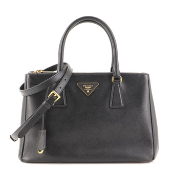 Prada Double Zip Lux Tote Saffiano Leather Small