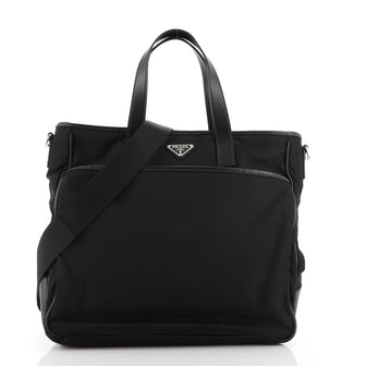 Prada Convertible Pocket Zip Tote Tessuto Large