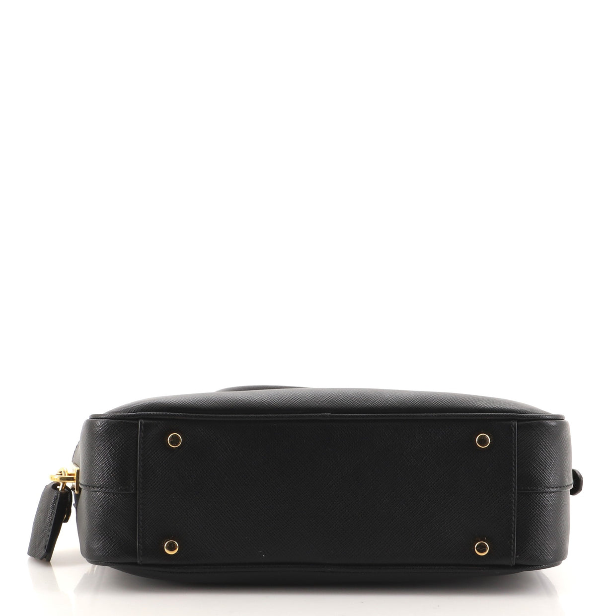 Prada Convertible Bauletto Bag Saffiano Leather Small Black 96992145