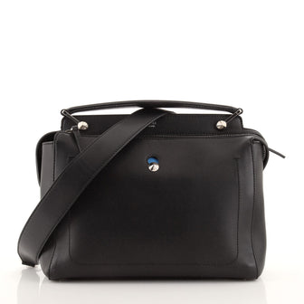 Fendi DotCom Click Shoulder Bag Quilted Leather Medium
