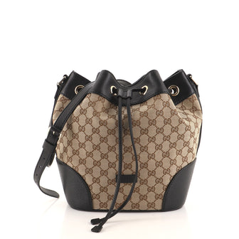 Gucci Classic Bucket Bag GG Canvas Medium