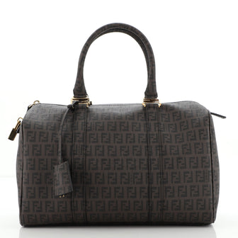Fendi Boston Zucchino Coated Canvas Medium