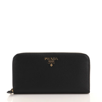 Prada Zip Around Wallet Vitello Daino Long