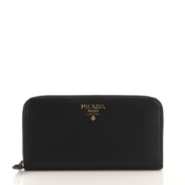 Prada Zip Around Wallet Vitello Daino Long