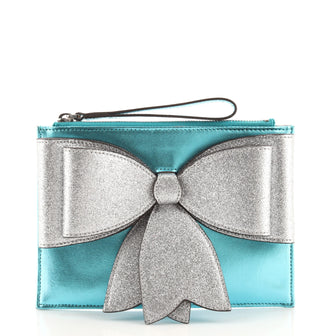 Gucci Children's Bow Wristlet Clutch Leather