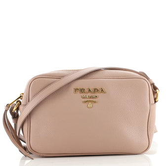 Prada Zip Crossbody Bag Vitello Daino Small