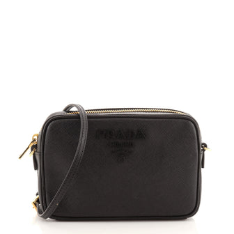 Prada Monochrome Camera Bag Saffiano Leather Small