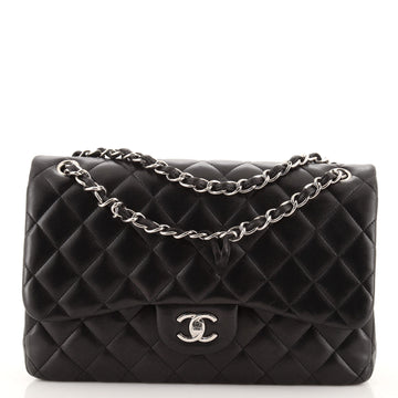 Chanel Classic Double Flap Bag Quilted Lambskin Jumbo