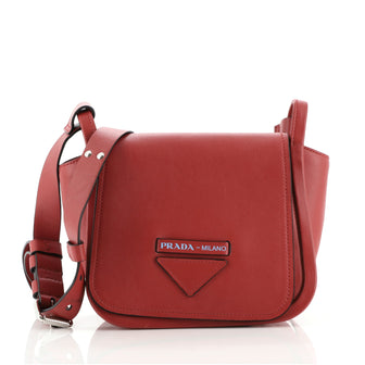 Prada Concept Flap Shoulder Bag Leather Medium
