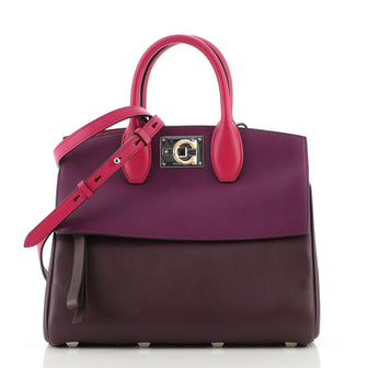 Salvatore Ferragamo Studio Satchel Leather Small