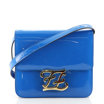 Fendi Karligraphy Crossbody Bag Patent