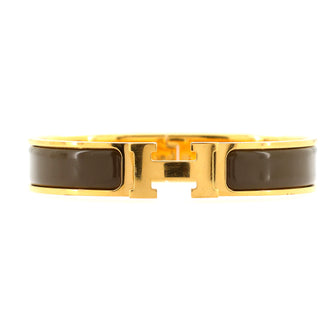 Hermes Clic H Bracelet Enamel Narrow