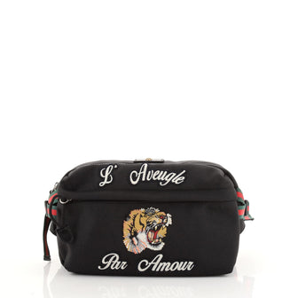 Gucci Tiger Belt Bag Embroidered Techno Canvas
