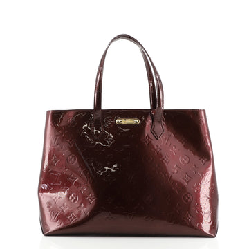 Louis Vuitton Wilshire Handbag Monogram Vernis MM