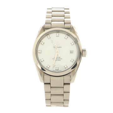 Omega Seamaster Aqua Terra 150M Co-Axial Chronometer Automatic Watch Stainless Steel with Diamond Markers and Mother of Pearl 36