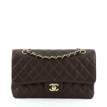 Chanel Vintage Classic Double Flap Quilted Caviar Medium