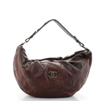 Chanel Outdoor Ligne Hobo Caviar Large