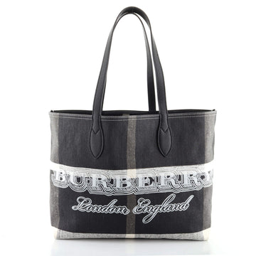 Burberry Doodle Reversible Tote Printed Canvas Large