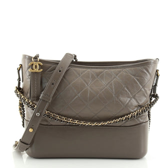 Chanel Gabrielle Hobo Quilted Aged Calfskin Large
