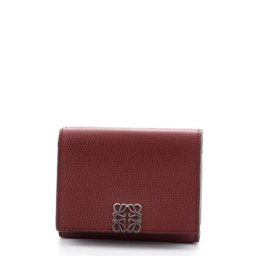 Loewe Anagram Trifold Flap Wallet Leather Compact