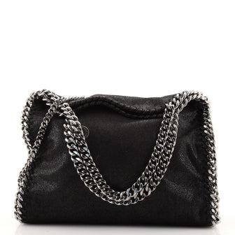 Stella McCartney Falabella Fold Over Crossbody Bag Shaggy Deer Mini